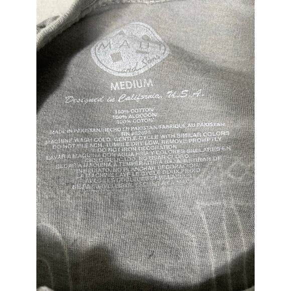 Maui & Sons Surf Graphic Tee Gray Size M Vintage Look - Picture 7 of 7